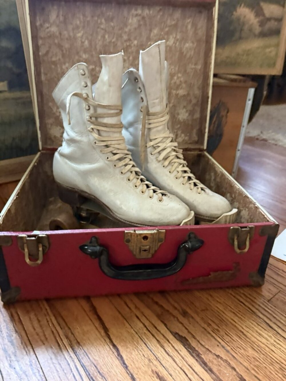 VTG 50s Roller Skates Betty Lytle Hyde Chicago Roller Skate Co. White